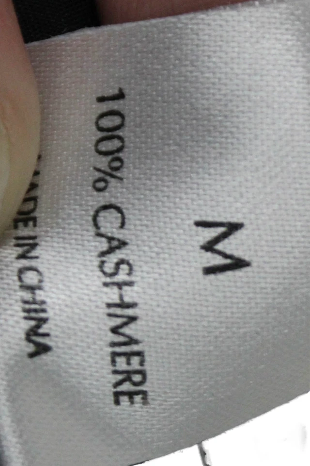 Saks Fifth Avenue Womens Cashmere Long Sleeve V-neck Knit Top Black Size M - Image 4 of 4