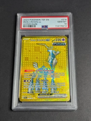 Iron Crown ex 216/162 - Temporal Forces Hyper Rare (PSA 10) - Pokemon TCG