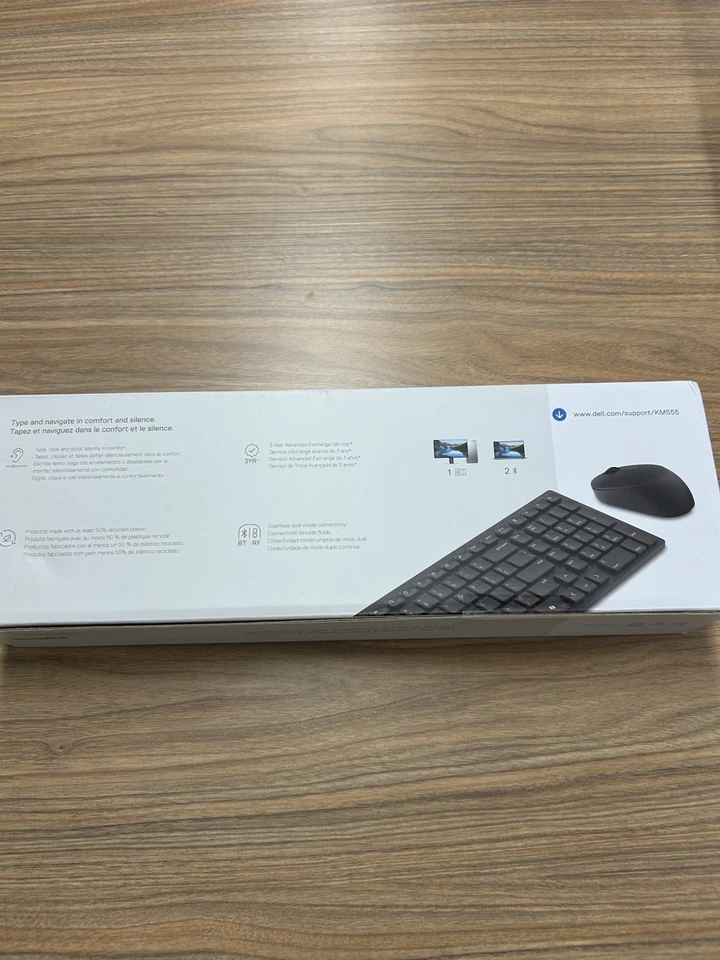 BRAND NEW Dell KM555 US Silent Compact Keyboard & Mouse 05V5M - Image 3 of 4