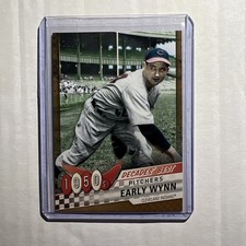 2020 Topps Update Decades Best Pitchers Gold Parallel /50 Early Wynn #DB-3 HOF