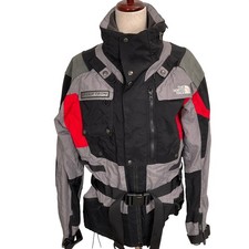 North Face Steep Tech Jacket Mens Large Black Gray Ski Snowboard Outerwear