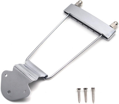 6-String Trapeze Tailpiece Bridge Metal  Accessories for LP Jazz Archtop Guitar