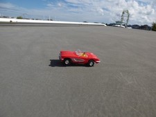 AURORA THUNDERJET 500 VIBRATOR 1960 RED CHEVY CORVETTE CONVERTIBLE HO SLOT CAR