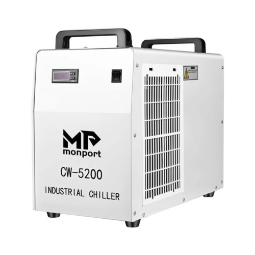 Monport 6L Water Chiller CW-5200 for 50W-150W CO2 Laser Tubes CO2 Laser Engraver