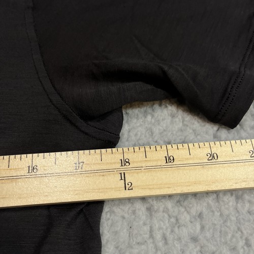 Patagonia Shirt Mens Small Black Capilene Cool Merino Wool Blend Baselayer Run - Picture 7 of 11