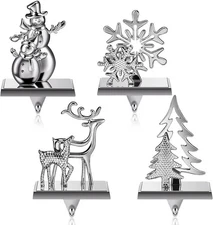 Hotop Christmas Stocking Holders for Mantel Set of 4 as the picture shown 