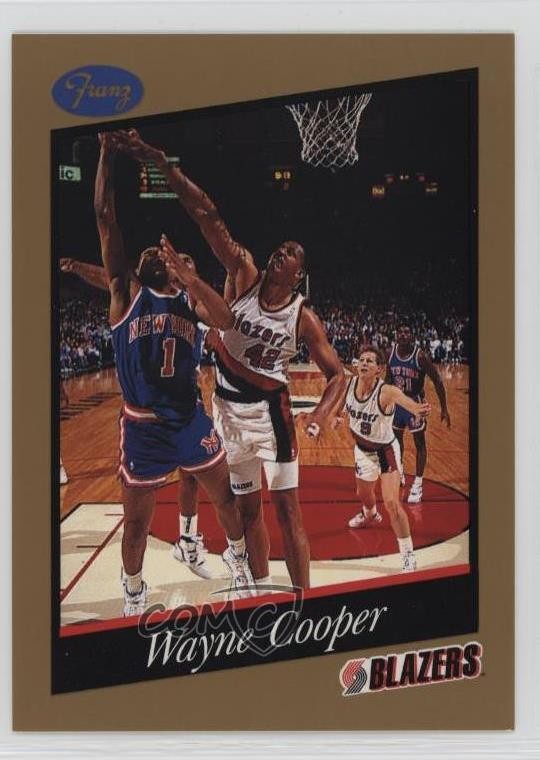 1991-92 Franz Portland Trail Blazers Wayne Cooper #8 1j1e