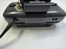 Sega Game Gear With Super Wide Gear Viewer And Powerback Accessories