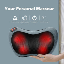 Neck Massager,Shiatsu Electric Back Massager with Heat,Neck Back Pain Relief ...
