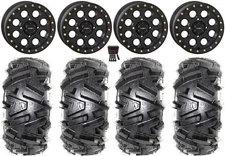 System 3 SB-7 14" Wheels Black (4+3) 30" Moto MTC Tires Kawasaki Mule Pro FXT