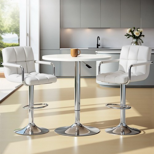 Artiss Bar Table and Stools Set Dining Desk Kitchen Chairs Cafe Pub - Picture 8 of 8