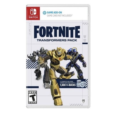 Fortnite Transformers Pack Nintendo Switch Brand New Factory Sealed