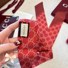 Gucci GG Printed Lightweight Double-Sided Red Silk Ribbon 2 x 47 in — photo 8