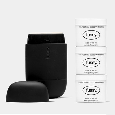Fussy - Herren Natural 25g (4er Pack), schwarzes Etui - neue Duftsorte 