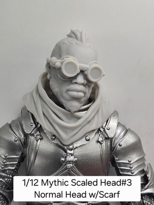 3d Printed Ka'Ruun DEZHAL GLASSES HEAD#3 1.0  For Mythic Legions 1/12 Figure 