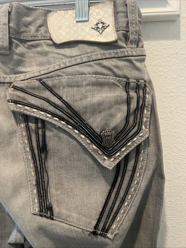 MONARCHY Gray Men’s Jean 33x30 - Picture 3 of 9