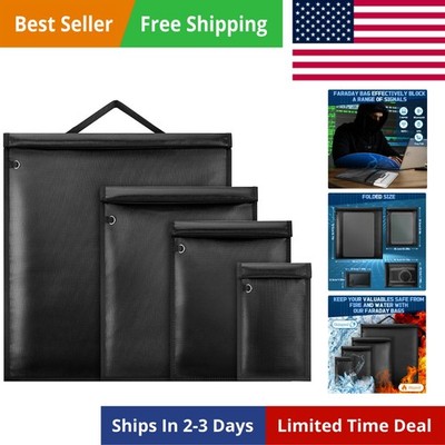 Faraday Bags, 4 Pack EMP Proof Bag for Cell Phone, Laptop, Tablet, Car Keys, ...