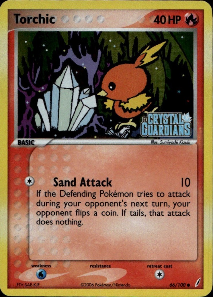 ヒトカゲリバースホロ 英語版 Crystal Guardians 2006 Torchic 2006 EX: Crystal Guardians #066/100 Reverse Holo Price