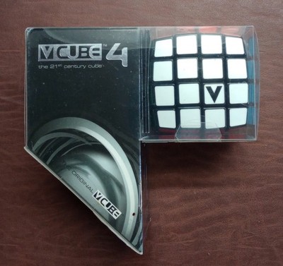V-Cube 4 Cube Pillowed Cube Toy, Black/Multicolor