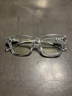Chrom Herzen Weiß & Silber Blaulicht Brille - Bild 1 von 4