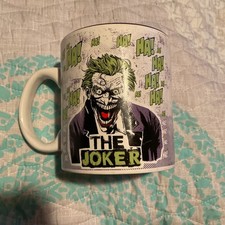 The Joker Jumbo 20oz Ceramic Coffee Tea Mug Batman DC Comics Purple Green White