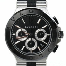 BVLGARI Diagono Ceramic Chronograph Watch Automatic DG42SCCH Men's Used