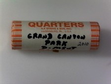 2010 D Grand Canyon AZ Quarter Roll Bank wrapped