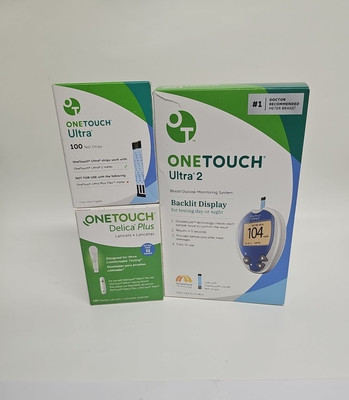 OneTouch Ultra Diabetic Test Strips and One Touch Ultra 2 Meter Combo Pack