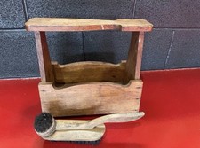 Vintage Wooden Shoe Shine Box