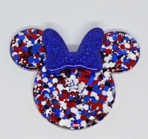 Patriotic Mickey Minnie Phone Grip - Swap Tops to Change Designs 4th of July - Picture 4 of 5