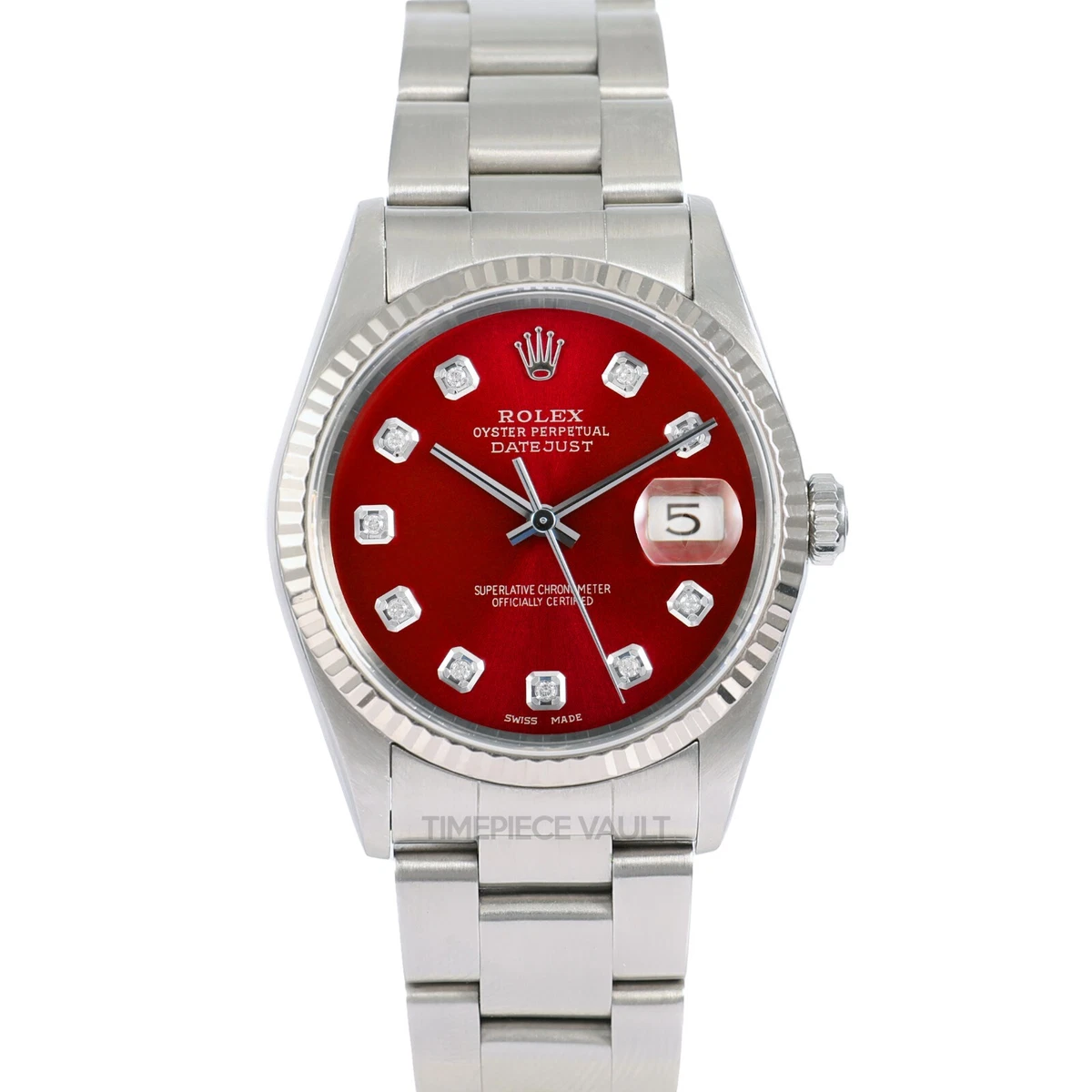 Rolex datejust red date cheap