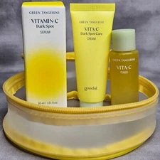 GOODAL Green Tangerine Vitamin C Gift Set: Serum, Cream, Toner - Exp 10/26