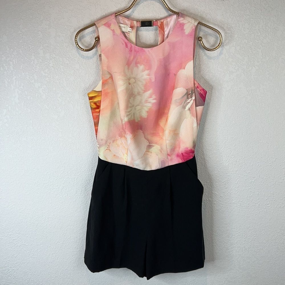 Ted Baker Cinese Rose Print Romper- Ted Baker Size 0/ US 0-2 Ted Baker Cinese Rose Print Romper- Ted Baker Size 0/ US 0-2