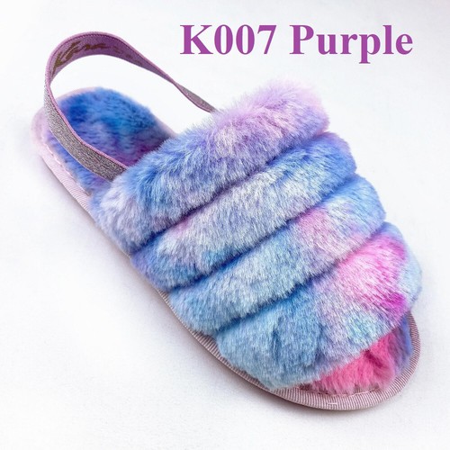KARAUSA FLUFFY SLIP ON SLIDES FAUX FUR SANDALS, 2x24, 3x$30 Free Final Closesale - Picture 20 of 24