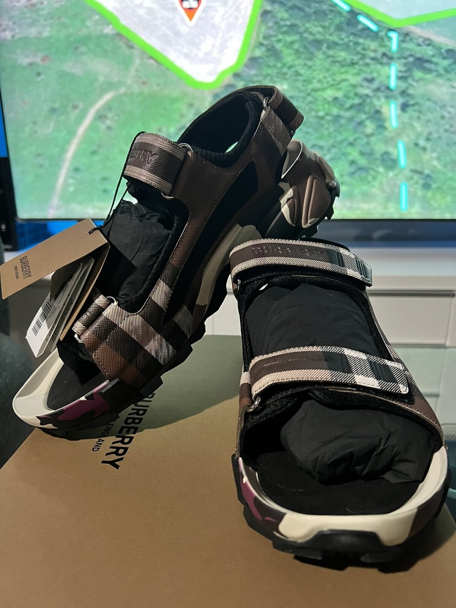 BURBERRY バーバリー サンダル EU41(26cm位) 4119225M0045 BURBERRY バーバリー サンダル 青 41(26cm位) 4119225M0039