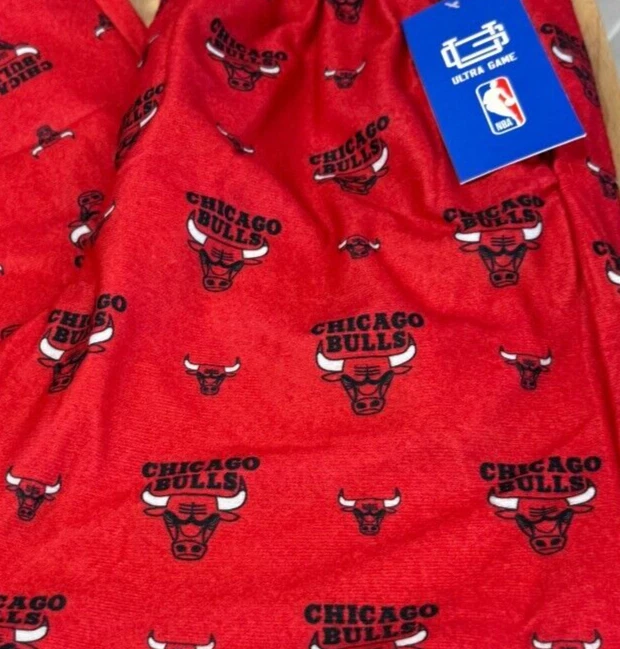 Parte inferior de pijama Ultra Game NBA Chicago Bulls Logo ropa de dormir mediana nueva con etiquetas Foto 3 de 4