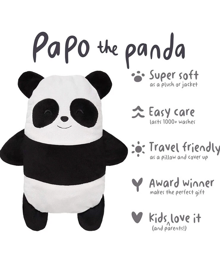 Cubcoats Papo the Panda 2 en 1 Pullover Transformante Sudadera con Capucha y Peluche Suave Talla 6 Foto 3 de 4