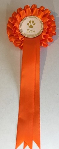 Rosetas de 2 niveles para exhibición de perros de colocación individual en satén de calidad - Imagen 17 de 18