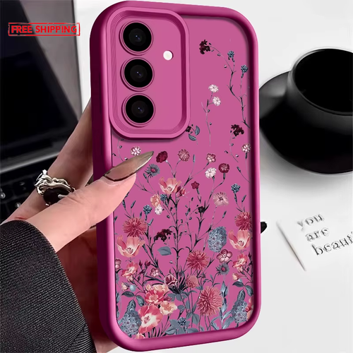 Shockproof Silicone Flower Case for Samsung Galaxy S24 S23 Ultra S22 S21 S20 FE - Picture 18 of 39