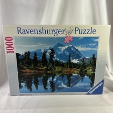Canada Mountain Lake In Winter Ravensburger Puzzle 1000 Pieces 1992