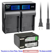 Kastar Battery LCD Rapid Charger for Samsung SB-LSM320 Samsung SC-D453 Camcorder