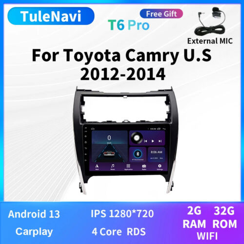 For Toyota Camry 2012-2014 Android CarPlay Car Radio Multimedia GPS Video Player - Picture 26 of 32