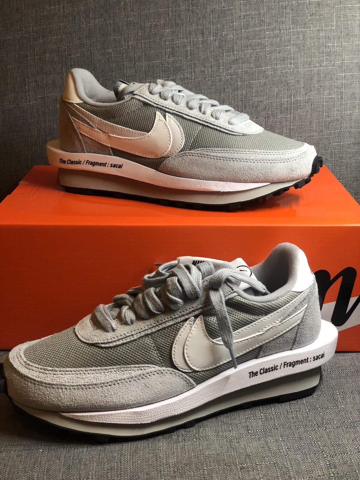 SACAI X NIKE PREZZO RIDOTTO!!! Taglia rara UK 6 5 Nike LDV Waffle x Fragment Design x Grigio Sacai