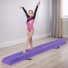 6FT Folding Balance Beam Non Slip Rubber Base Gymnastics Beam Yoga at Home