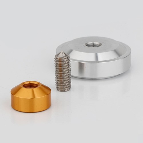 4pcs Speaker Feet Aluminum 44x26mm Hifi Audio Isolation Amplifier Spike Base Pad - Picture 2 of 9