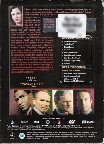 (2003) ~ Alias / The Complete First Season / 6-Disc Set / **SEALED** DVD Video! - Picture 2 of 3