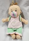 Doll Baby Stella 2008 Manhattan Toy Co 13" Soft Stuffed Plush Pink Green outfit