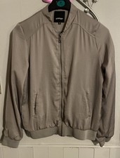 Goldigga Silver Bomber Jacket Size 12