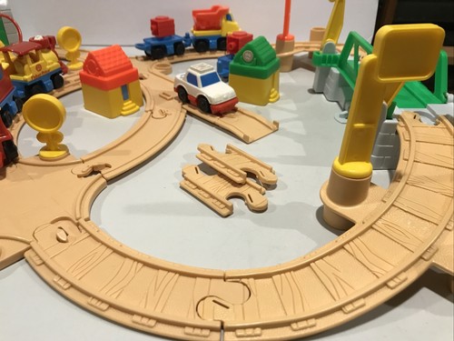 Vintage Fisher Price 1992 Flip Track Rail And Road w/Accessories Great Condition - Picture 16 of 24