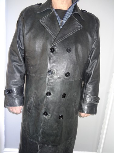 Tough Riders Real Leather men`s long coat size XXL - Picture 2 of 7